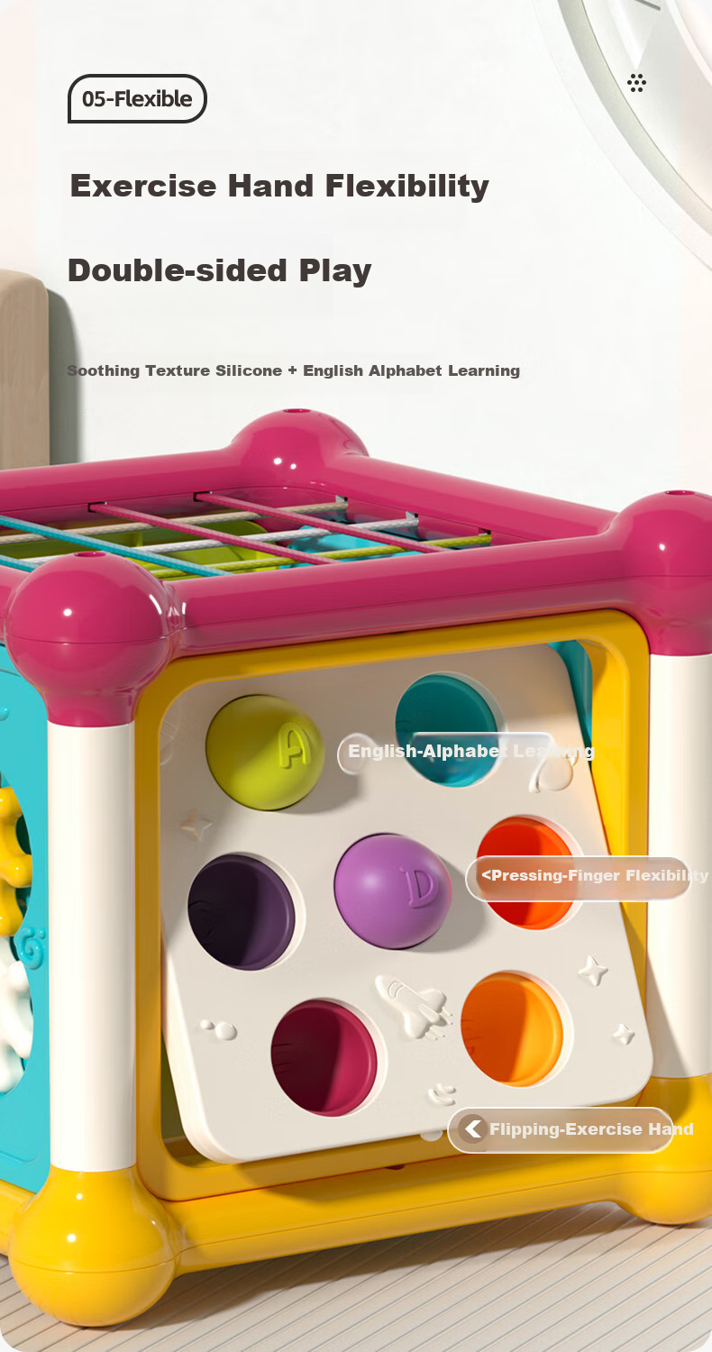 Развивающая игрушка GOODWAY Hexahedron, для детей от 6 месяцев до 3 лет, Монтессори кубик для раннего развития, обучающая игрушка, подарок на день рождения