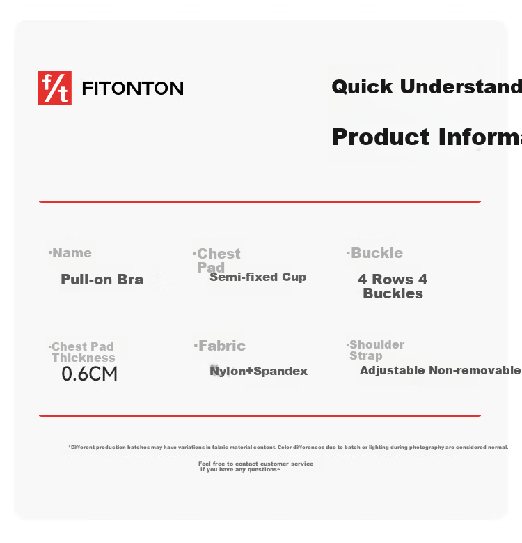 FitonTon Бюстгальтер бесшовный для женщин, минимизирующий, push-up, против провисания, без косточек, комфортный спортивный бюстгальтер