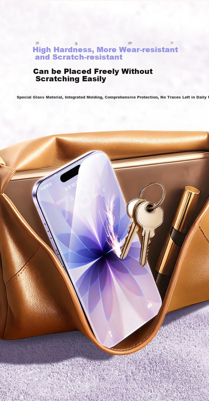 Защитное стекло DIVI AR Corning для Apple iPhone 17, ультратонкое, противоударное, антибликовое, с защитой от отпечатков пальцев, полное покрытие, 1 шт.