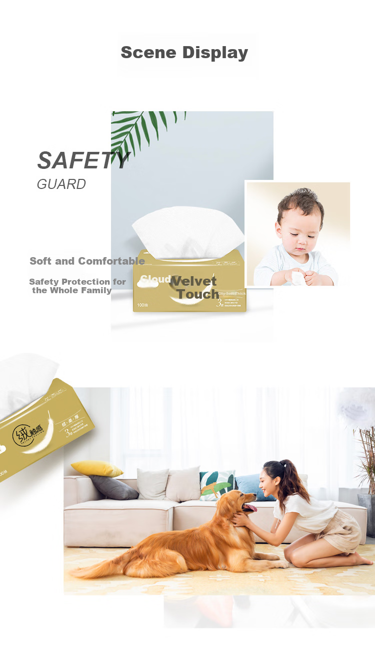 Бумажные салфетки Hygienix Soft Touch 3-слойные, 100 листов, 30 упаковок