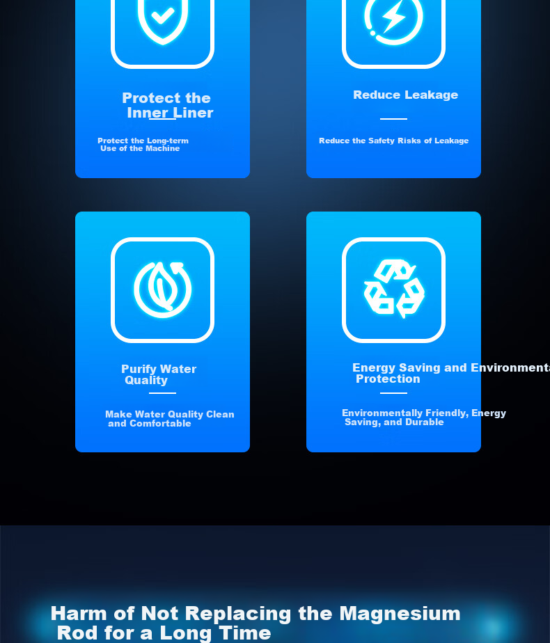 Магниевый анод Jingwanhui для водонагревателя, универсальный, подходит для Midea, Vanward, Sakura, Wanjiayue, Aucma, Galanz, 40-45 л, 16-160 мм