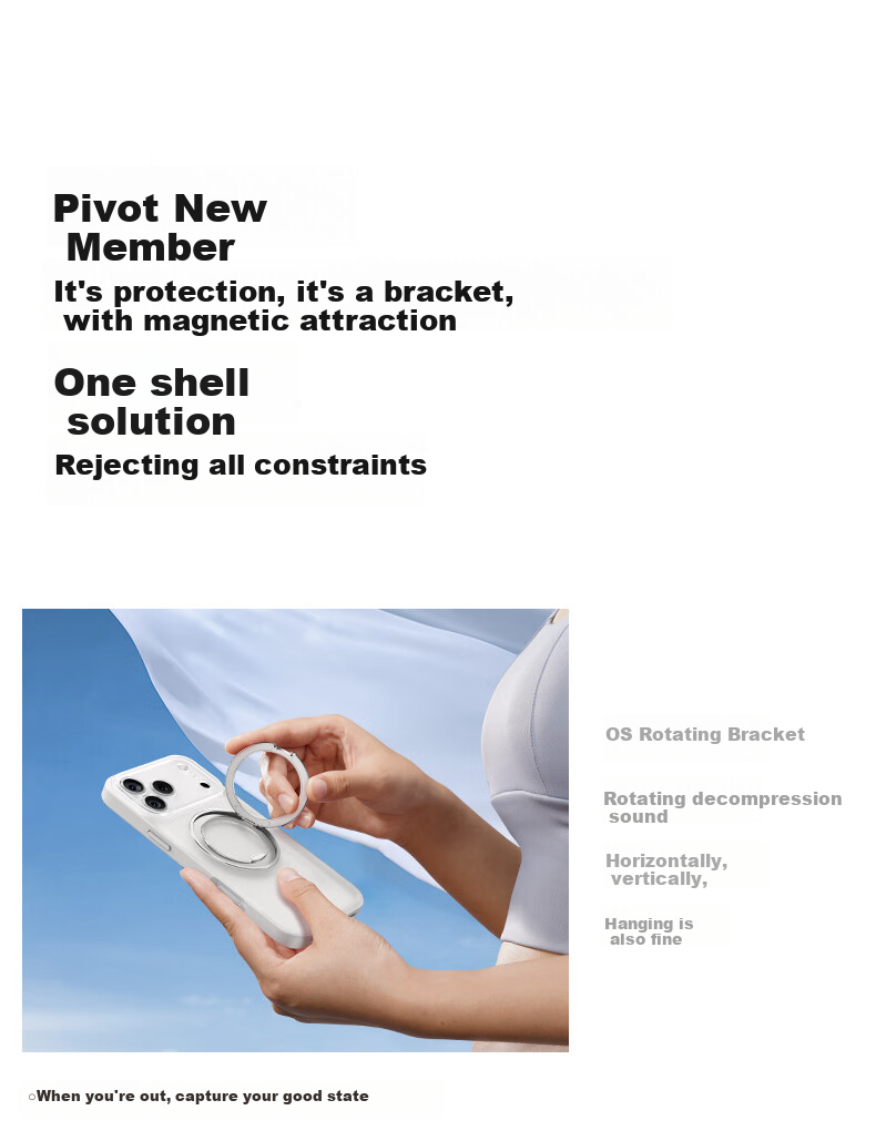 Чехол Kumeng для Apple iPhone 17 Pro, матовый, противоударный, с поддержкой MagSafe, с полной защитой камеры и функцией подставки