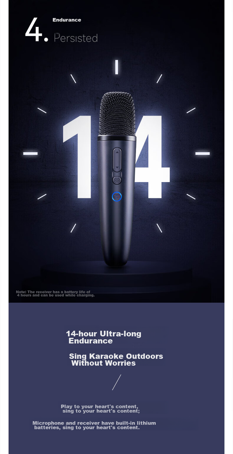 Беспроводной микрофон Chunmai Q1PRO, караоке для дома, KTV, Xiaomi TV, TCL, для уличных колонок, карбоновый серый синий, 2 шт.