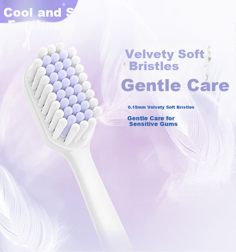 Зубная щетка Lengsuanling Cloud-Feel Velvet, мягкая щетина, защита десен, для взрослых, 10 шт., случайные цвета