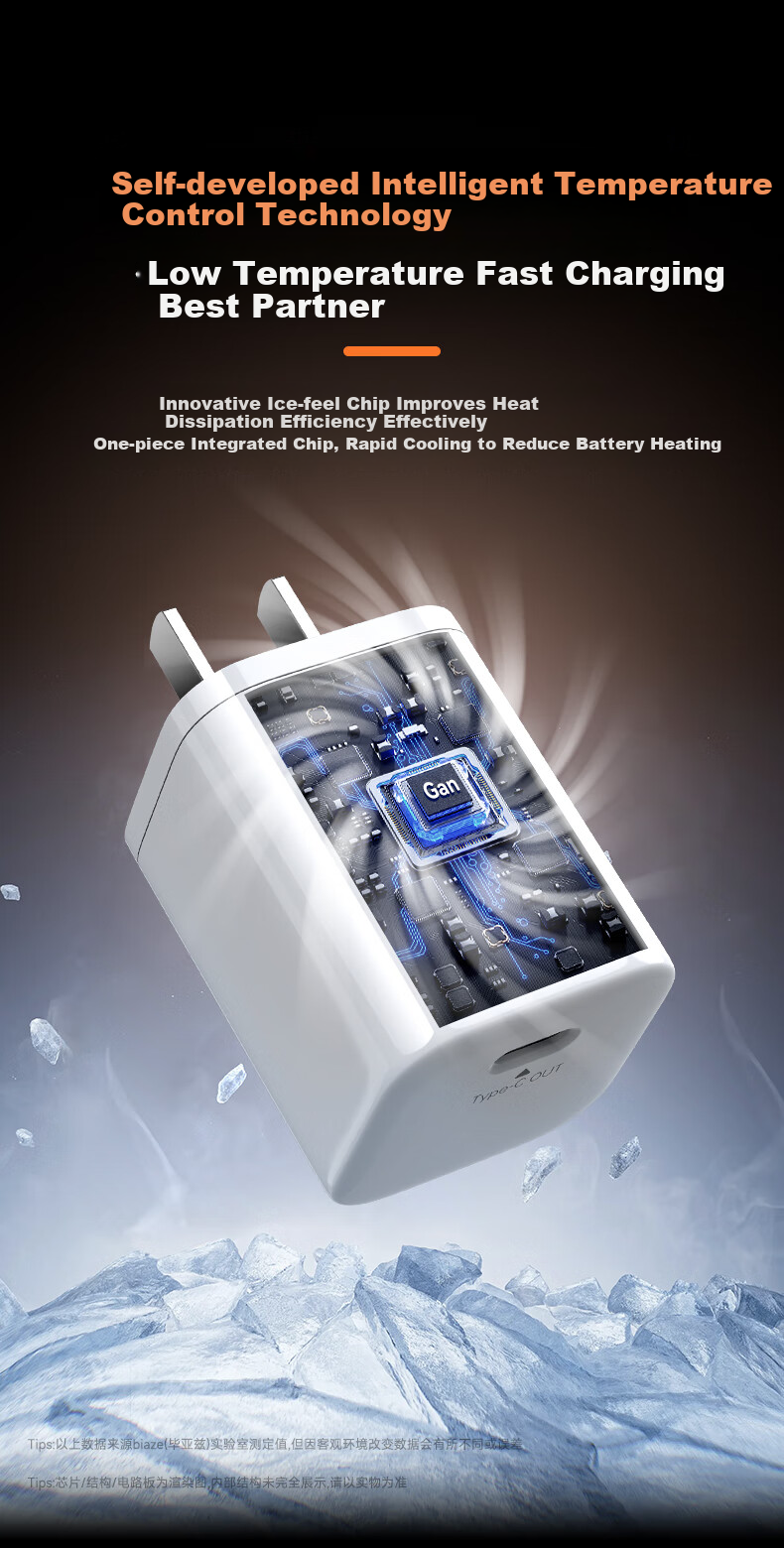Зарядное устройство BIAZE PD30W GaN Type-C, 30 Вт, белый
