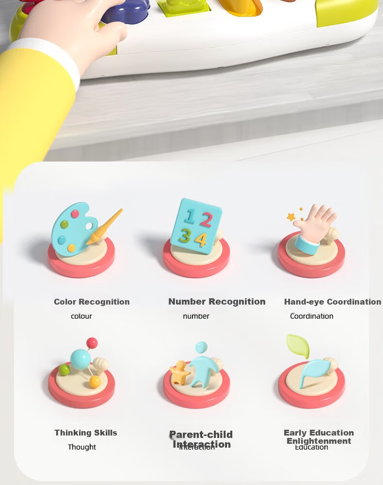 Развивающая игрушка GOODWAY "Умный кубик" для детей от 7 месяцев, разноцветная