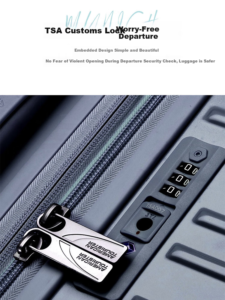Чемодан AMERICAN TOURISTER, 24 дюйма, тележка, расширяемая, легкий, большой емкости, серый