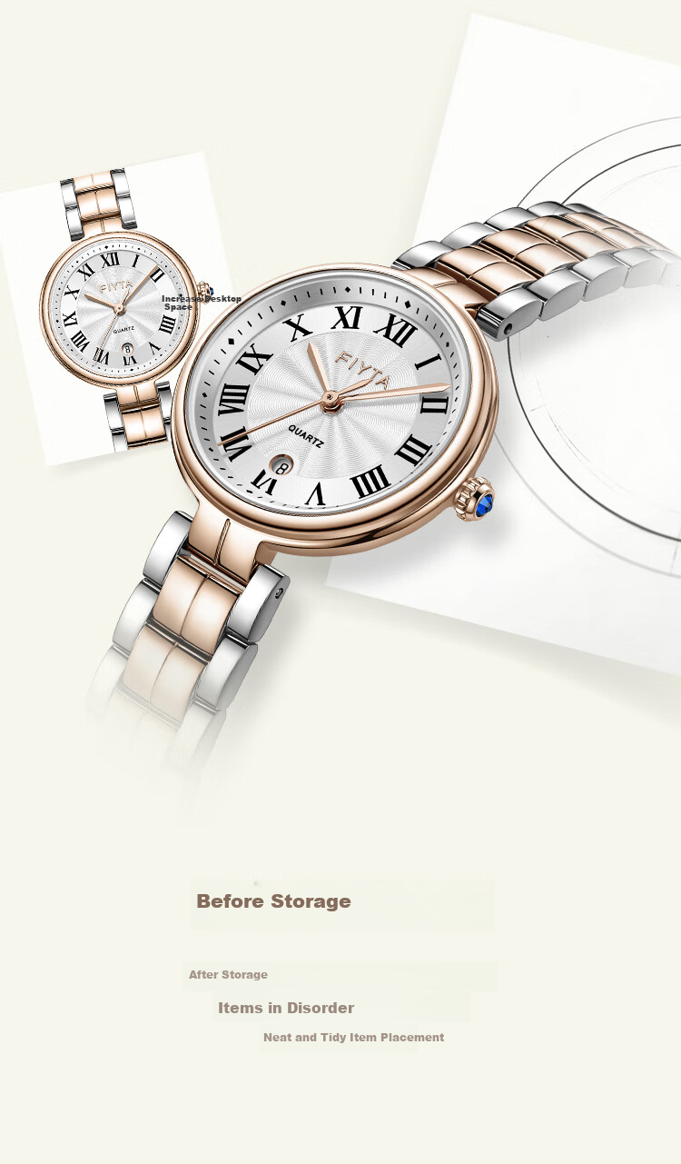 Женские часы FIYTA "Little Beauty" с римскими цифрами, стальной браслет, подарок на Новый год