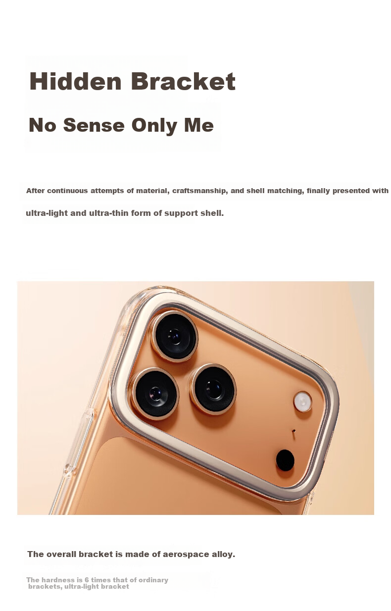 Прозрачный чехол TORRAS Tulasi Support Case для Apple iPhone 17 Pro, ультратонкий, с магнитным кольцом, противоударный, с подставкой, артикул 100202349671