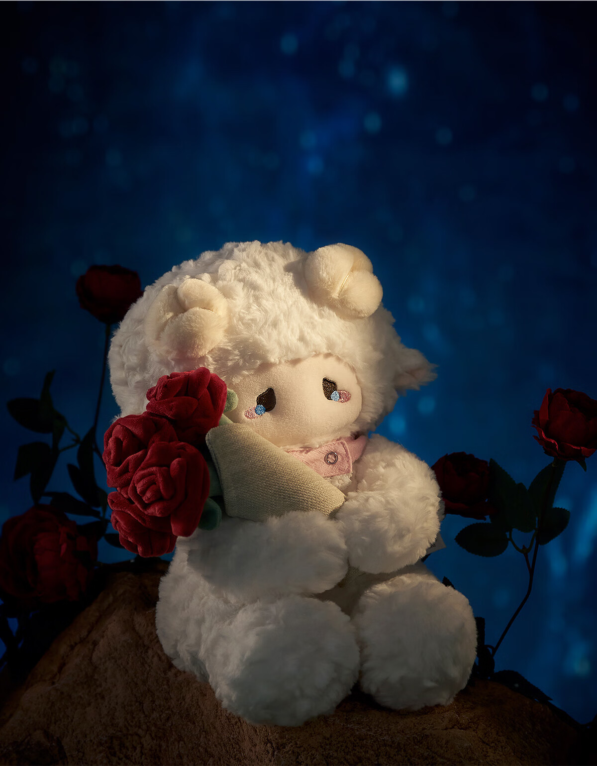 Zeouji Puff Pastry Little Lamb Table Companion Doll, Cute Plush Toy, Unscented Version, Stuffed Animal, Birthday Gift for Girls And Friends