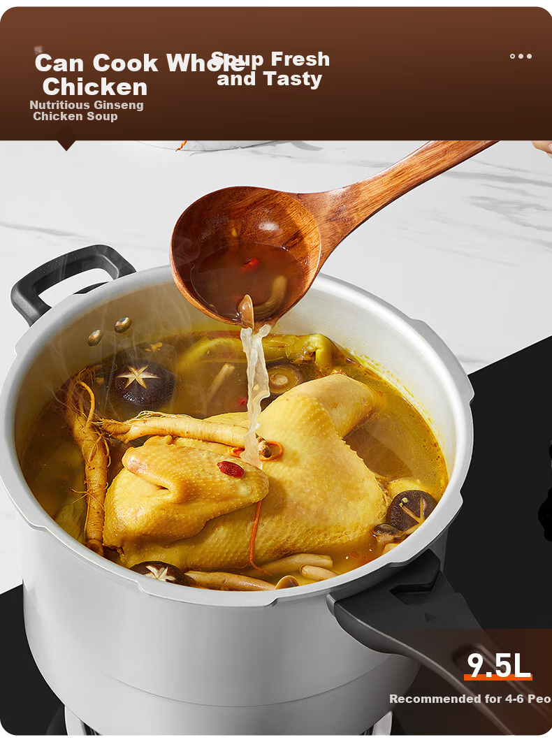 Скороварка SUPOR Good Helper, 7.5 л, алюминиевый сплав, с корзиной для пароварки, 24 см, для газовых плит