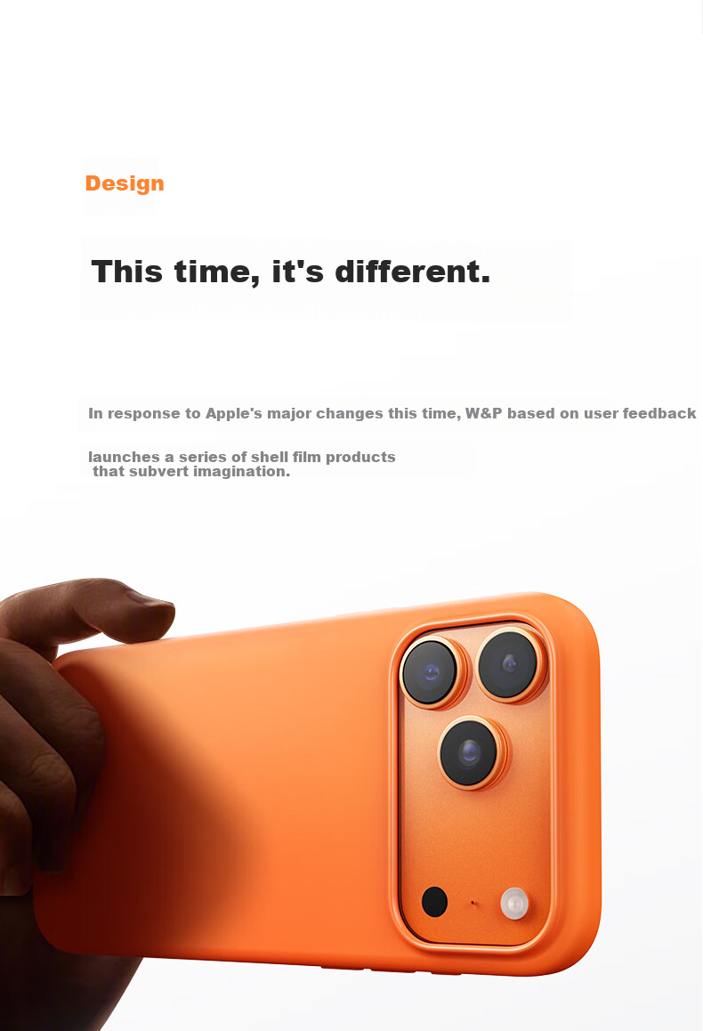 Чехол W&P для Apple iPhone 17 Pro Max, силиконовый, с магнитной зарядкой MagSafe, цвет "Айма Оранж"