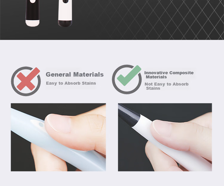 Зубная щетка Yaboshi Charcoal White Deep Cleaning Soft Bristle Toothbrush, Long Carbon Fiber, Gum Protection, 2-Pack DT701