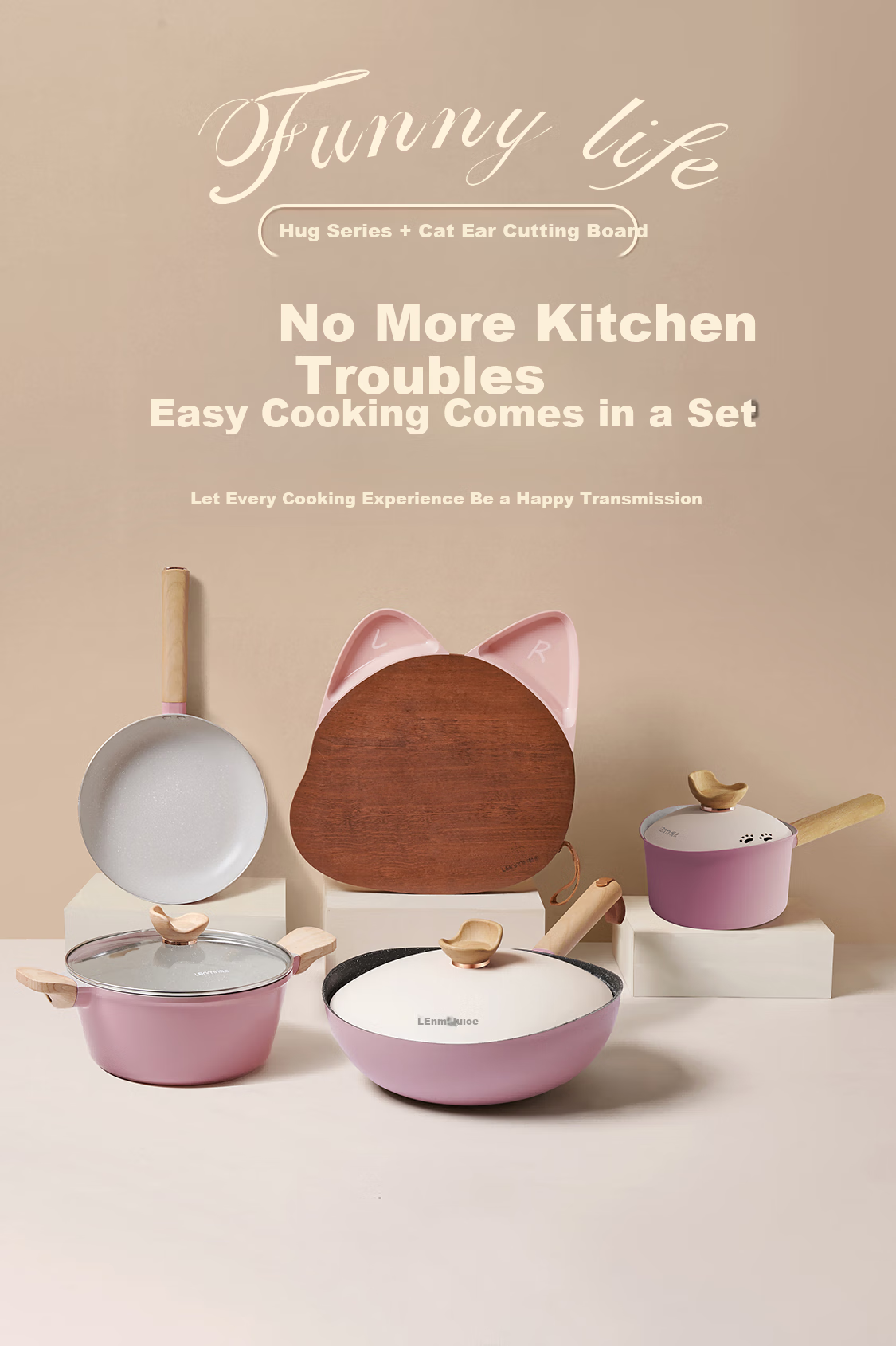 Сковорода Lanmi Titanium Non-Stick Wok, 30 см, с антипригарным покрытием, для дома, подходит для газовых, индукционных и открытого пламени