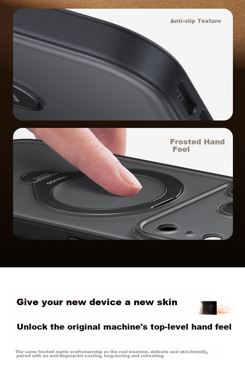 Чехол для Apple iPhone 17 Pro / 17 Pro Max, Tianjue, противоударный, с магнитом, полупрозрачный матовый