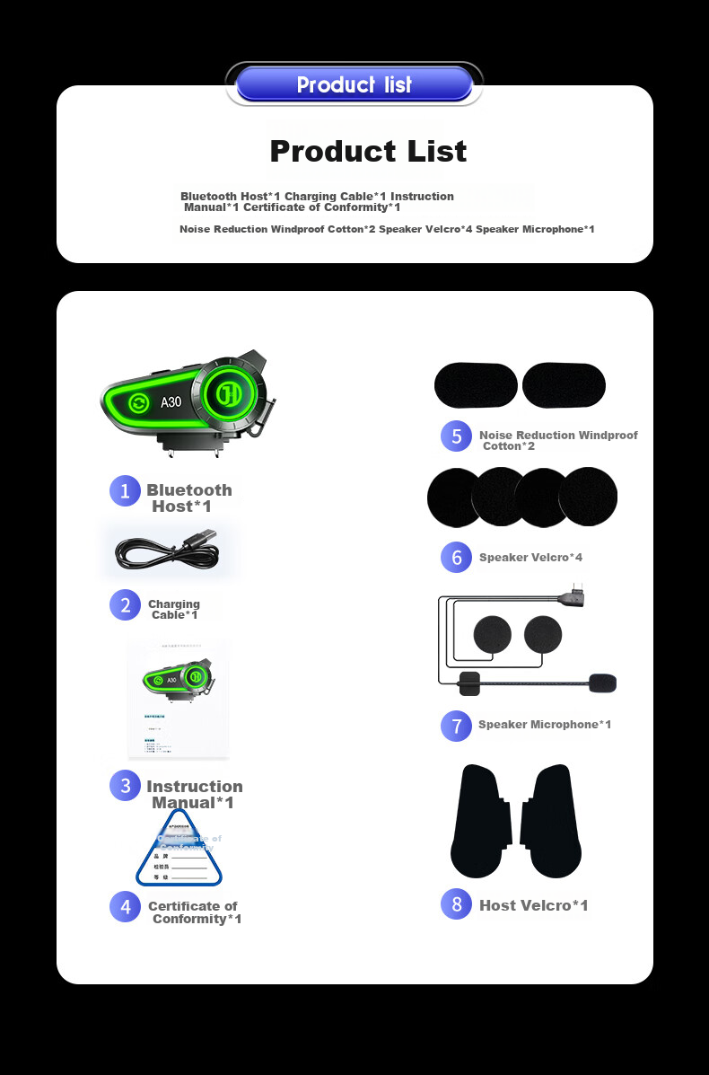 Bluetooth-гарнитура для мотошлема