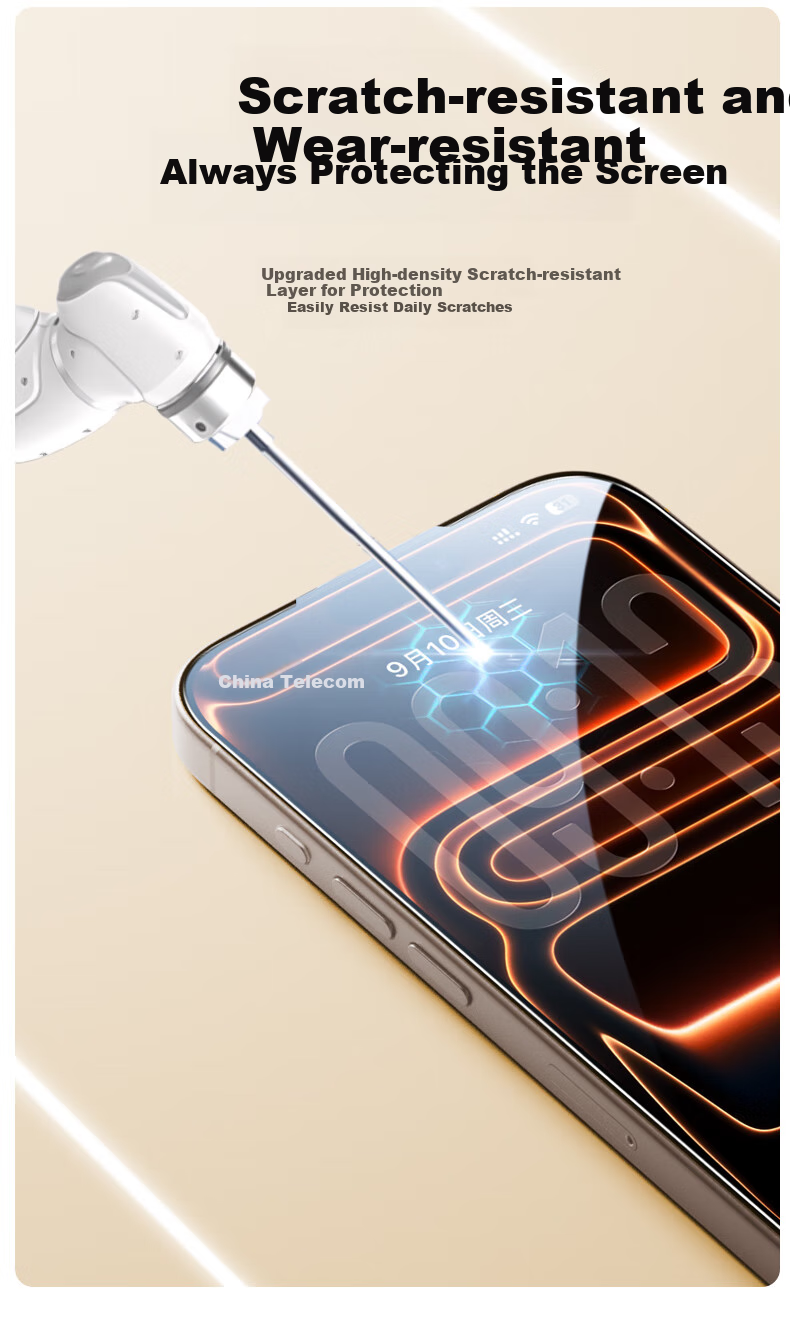 Защитное стекло PISEN для iPhone 17 Pro, полное покрытие, высокая четкость, защита от пыли, быстрое наклеивание, защита от осколков, пылезащита, защита от отпечатков пальцев, 2 шт.