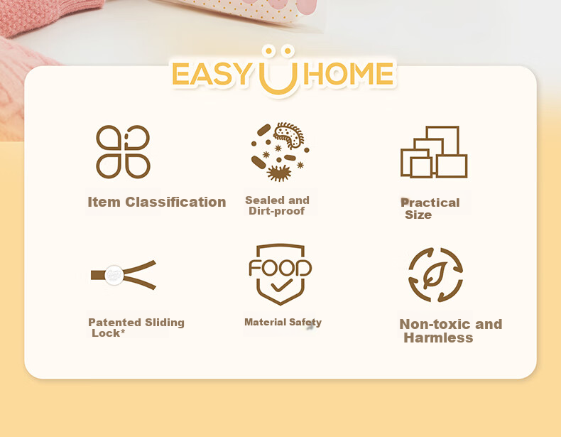 Набор антибактериальных сумок для хранения детской одежды Easy Your Home, органайзер для детской одежды для детского сада, герметичные сумки Weni, 45 шт.