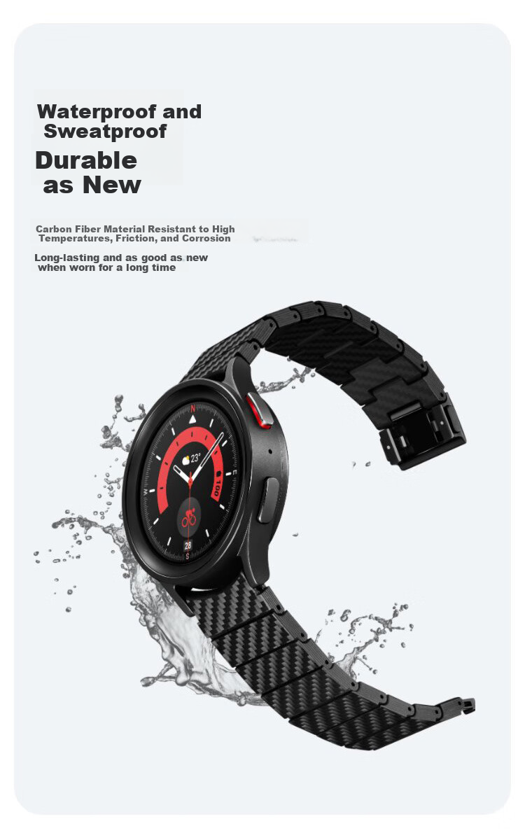 Ремешок PITAKA из углеродного волокна для Samsung Galaxy Watch 7/6/5/4, модный, бизнес-стиль, легкий, удобный, с магнитной застежкой