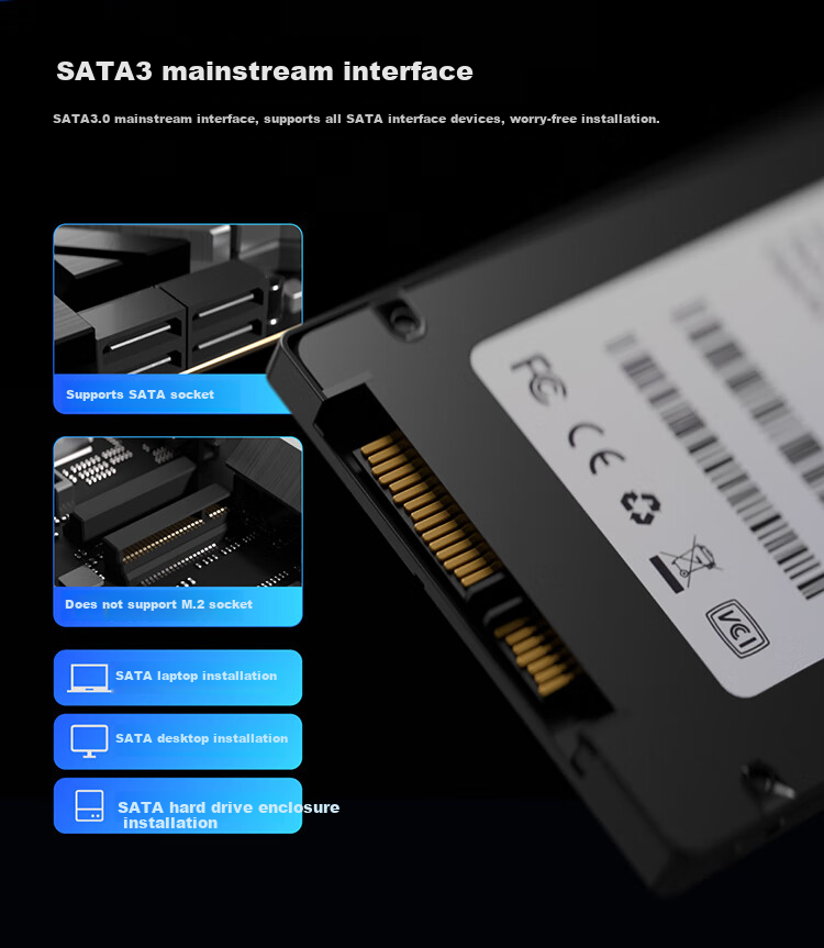 SSD накопитель Colorful SL500 Series, 256 ГБ, SATA III, TLC