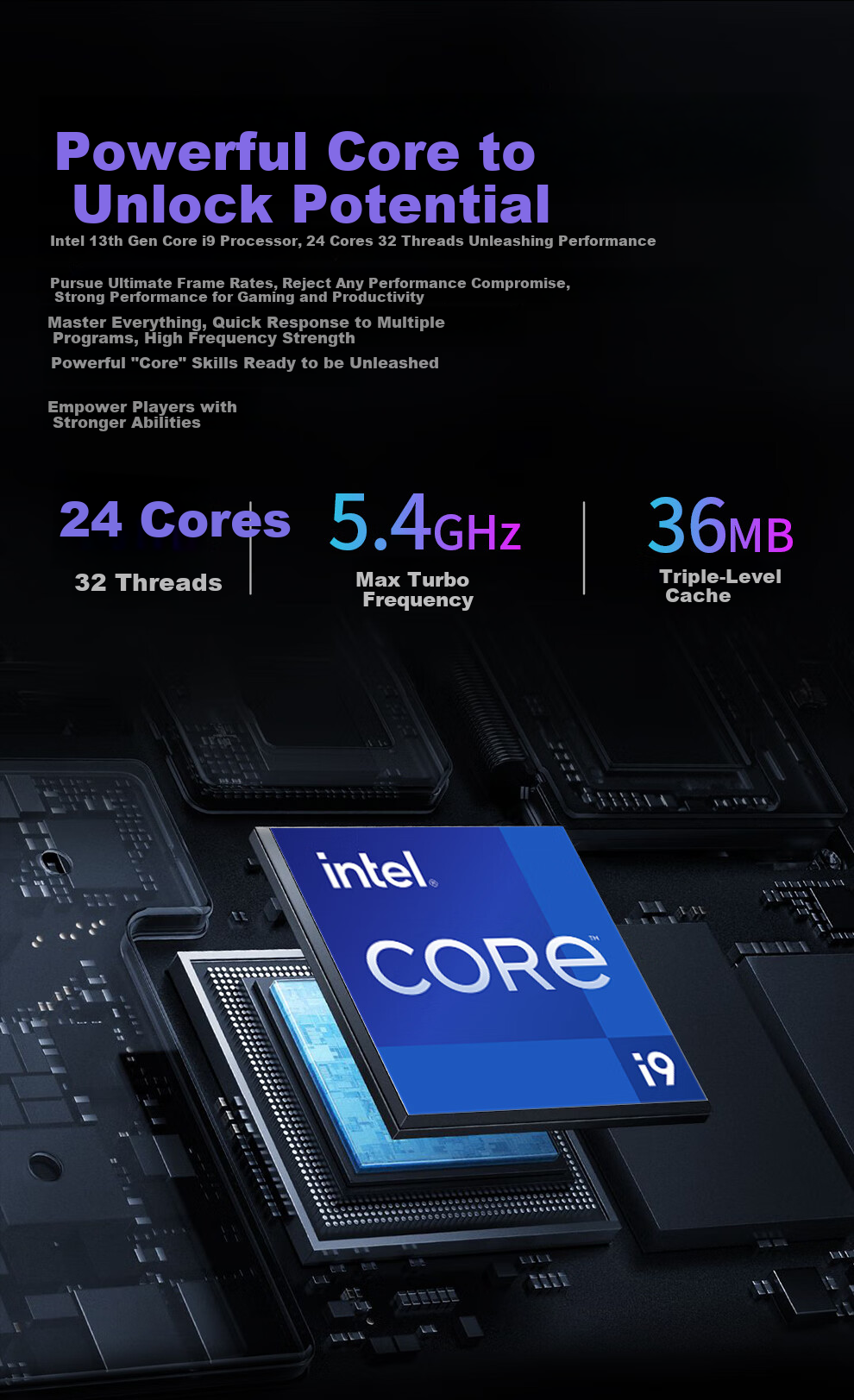 Игровой ПК 5-colors fish 13-го поколения Intel Core i9-13900HX, RTX5060 8GB, 16GB RAM + 1TB HDD