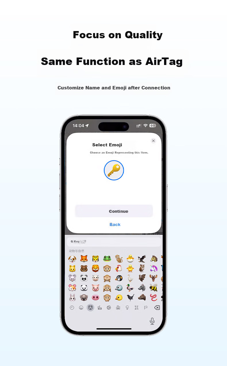 Bluetooth-трекер Chuanying для поиска вещей, анти-потеря, точный локатор, совместим с Apple устройствами, для ключей, багажа, домашних животных, детей, пожилых людей