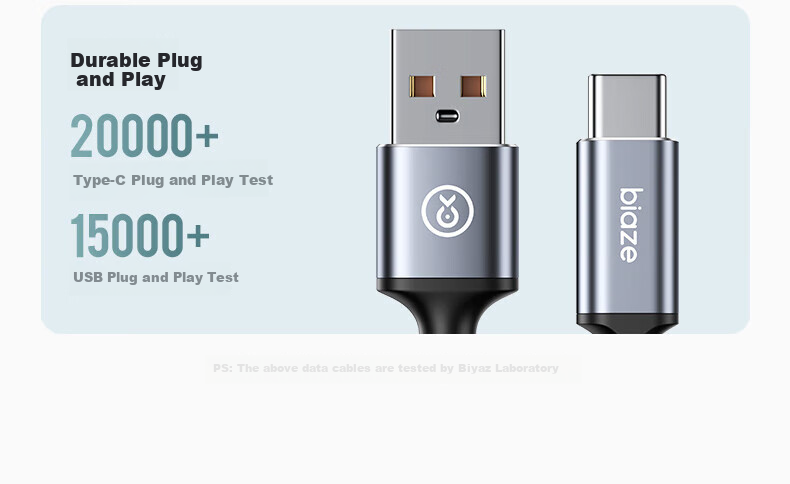 Кабель BIAZE Type-C, сверхбыстрая зарядка 100 Вт/66 Вт, USB-C для Huawei, Honor, Xiaomi, Android, Apple iPhone 15/16e/17, автомобильное зарядное устройство, кабель 6A