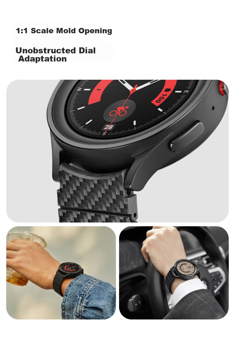 Ремешок PITAKA из углеродного волокна для Samsung Galaxy Watch 7/6/5/4, модный, бизнес-стиль, легкий, удобный, с магнитной застежкой