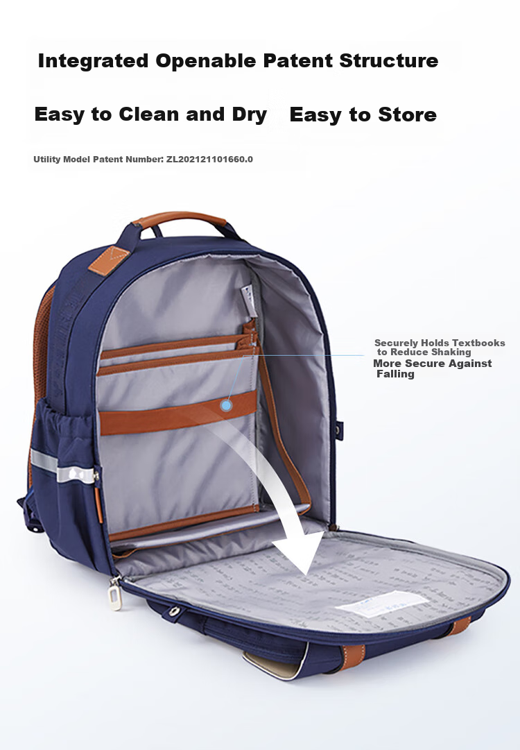 Школьный рюкзак KALA·Y Cloud Backpack 3.0 для учеников 1-3 классов, легкий, с защитой позвоночника, для мальчиков и девочек, 35.5x28.5x19 см, 7.9 кг, синий