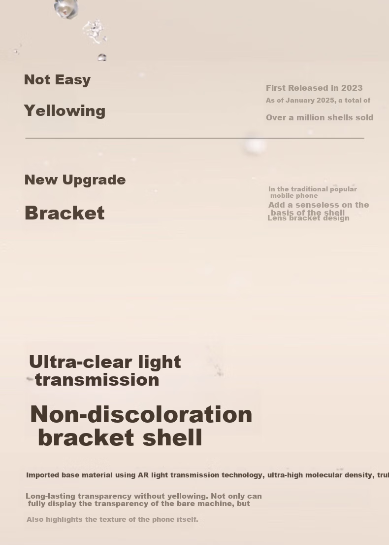 Прозрачный чехол TORRAS Tulasi Support Case для Apple iPhone 17 Pro, ультратонкий, с магнитным кольцом, противоударный, с подставкой, артикул 100202349671