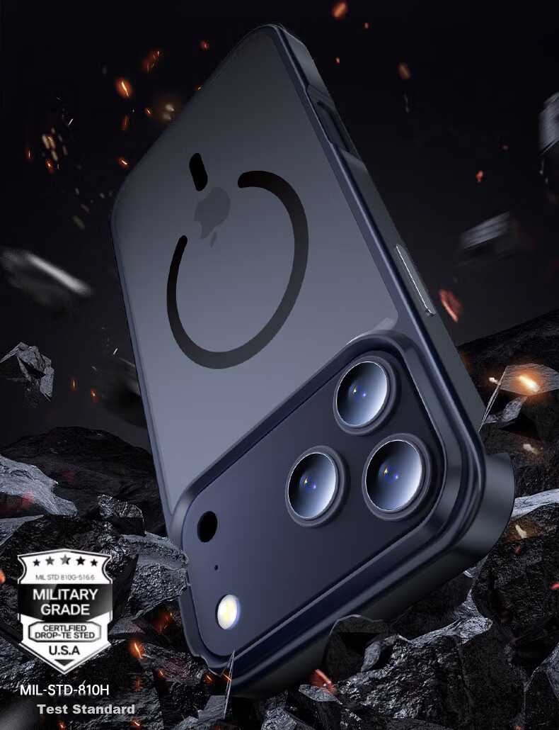 Чехол ZHIWEISHI Skin-Feel Magnetic для Apple iPhone 17, ультратонкий, противоударный, с магнитным кольцом для беспроводной зарядки, матовый, цвет "Juejue Purple"