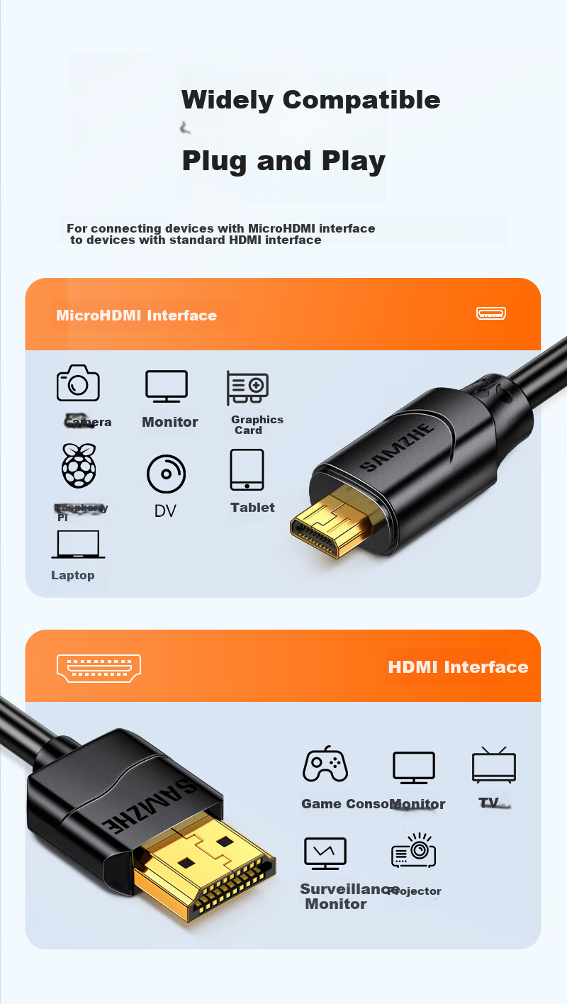 Кабель Micro HDMI - HDMI