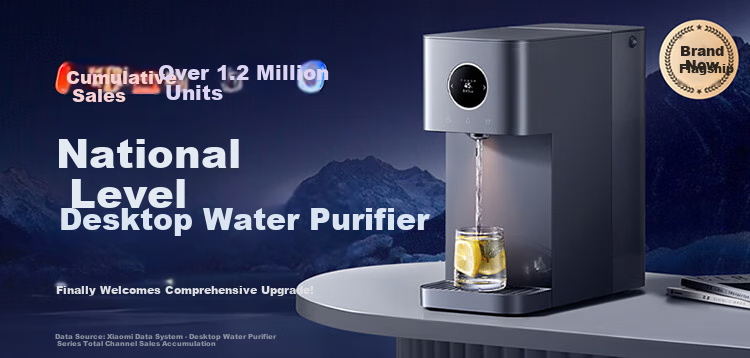 Умный настольный фильтр для воды Xiaomi Mijia RO обратный осмос, система очистки воды с NFC, мгновенный нагрев, разделение отходов, резервуар для воды, уровень 1 энергоэффективности MRH142b