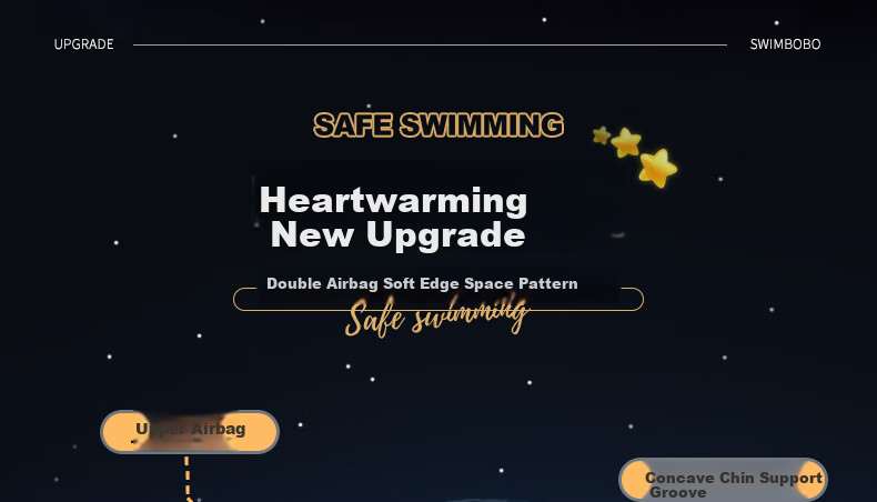 Надувной круг для плавания Swimbobo BO1002L, для младенцев, синий