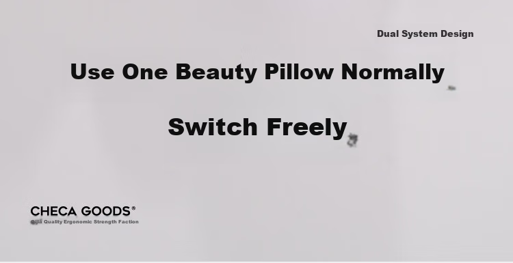 Подушка для сна CHECA GOODS Anti-Wrinkle Beauty Pillow, ортопедическая, с поддержкой шеи, для сна на боку, без давления на лицо, для взрослых, 55x35.5x8 см