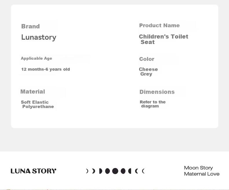 Детский умный стульчик-горшок LUNASTORY, для приучения к туалету, с мягкой подушкой из полиуретана, серый
