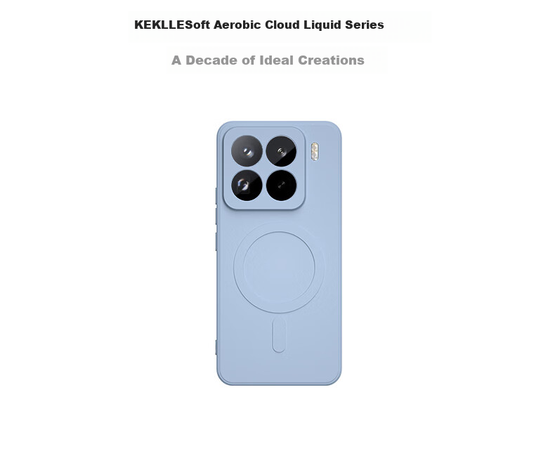 KEKLLE Чехол для Xiaomi 15, силиконовый, противоударный, с защитой камеры, с MagSafe, черный