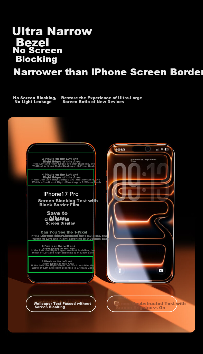 Защитное стекло PISEN для Apple iPhone 17 Pro Max, полное покрытие, антибликовое, антипесковое, защитное стекло 2 шт.