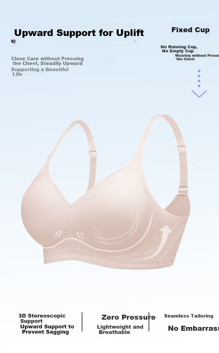 Бюстгальтер MiiOW Soft Support для женщин, бесшовный, из ледяного шелка, тонкий, дышащий, с пуш-ап эффектом, синий XL