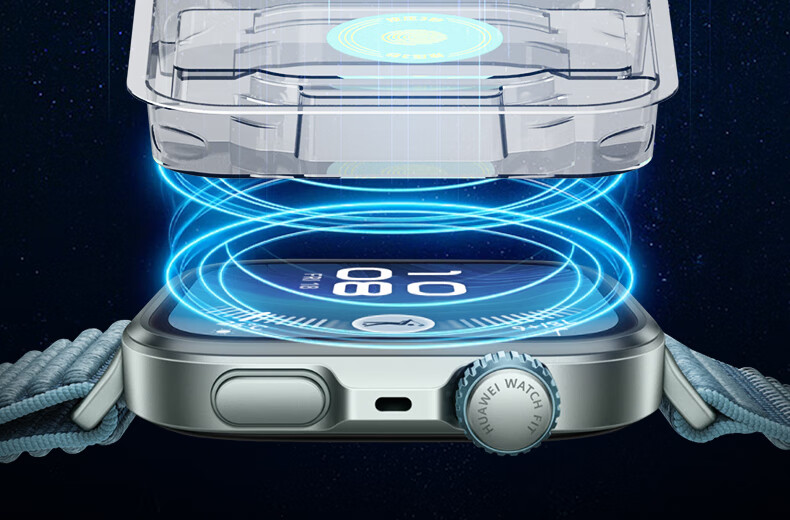 Защитная пленка Smorss для Huawei Watch Fit 4 Pro, 2 шт., закаленное стекло, полноэкранное покрытие, защита от царапин, защита глаз от синего света