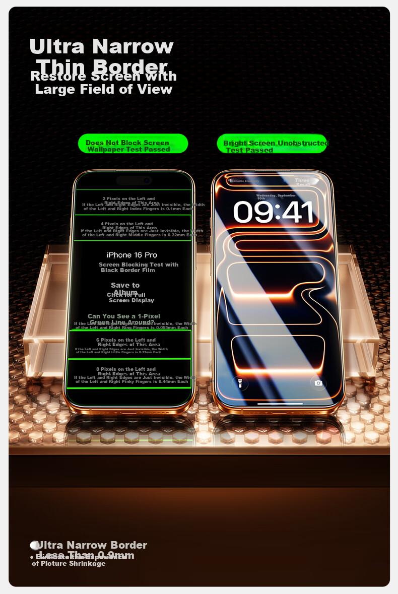 Защитное стекло SmartDevil для iPhone 17 Pro, полное покрытие, HD, закаленное, антибликовое, анти-синий свет, защита от отпечатков пальцев, гладкое касание, защита от пыли для динамика, 2 шт.