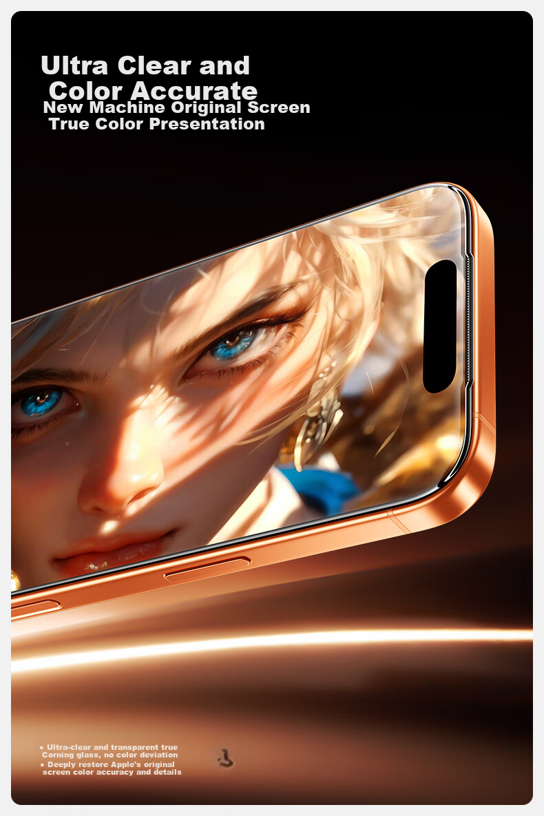 Защитное стекло SmartDevil для Apple iPhone 17 Pro, 3D горячее изгибание, Corning, ультратонкое, 0.18 мм, с камерой без пыли
