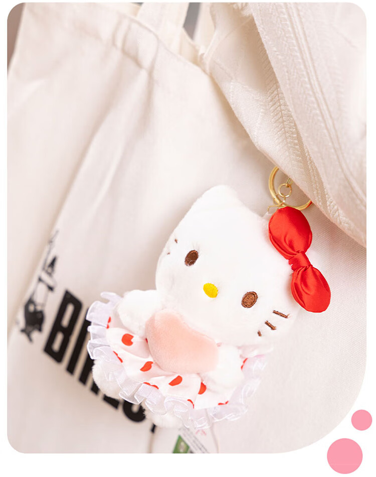 Мягкая игрушка Hello Kitty, брелок-кукла, подвеска для рюкзака, подарок на День Святого Валентина