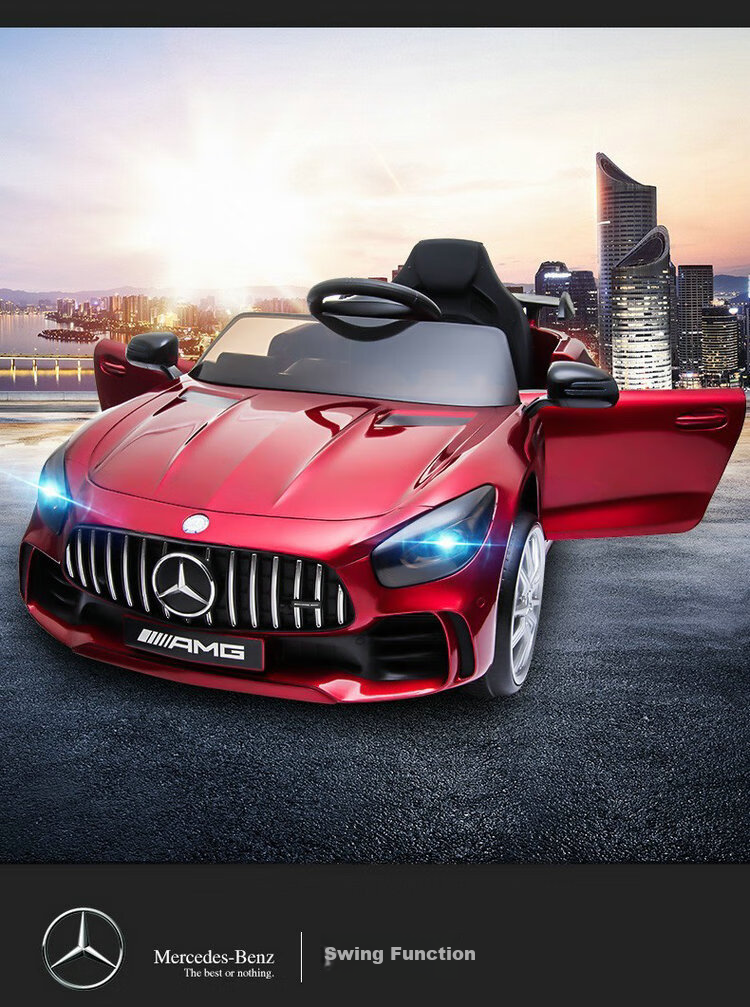 Детский электромобиль Leweipu Mercedes-Benz, полноприводный, с дистанционным управлением, подарок для ребенка, машинка для катания, 4 колеса