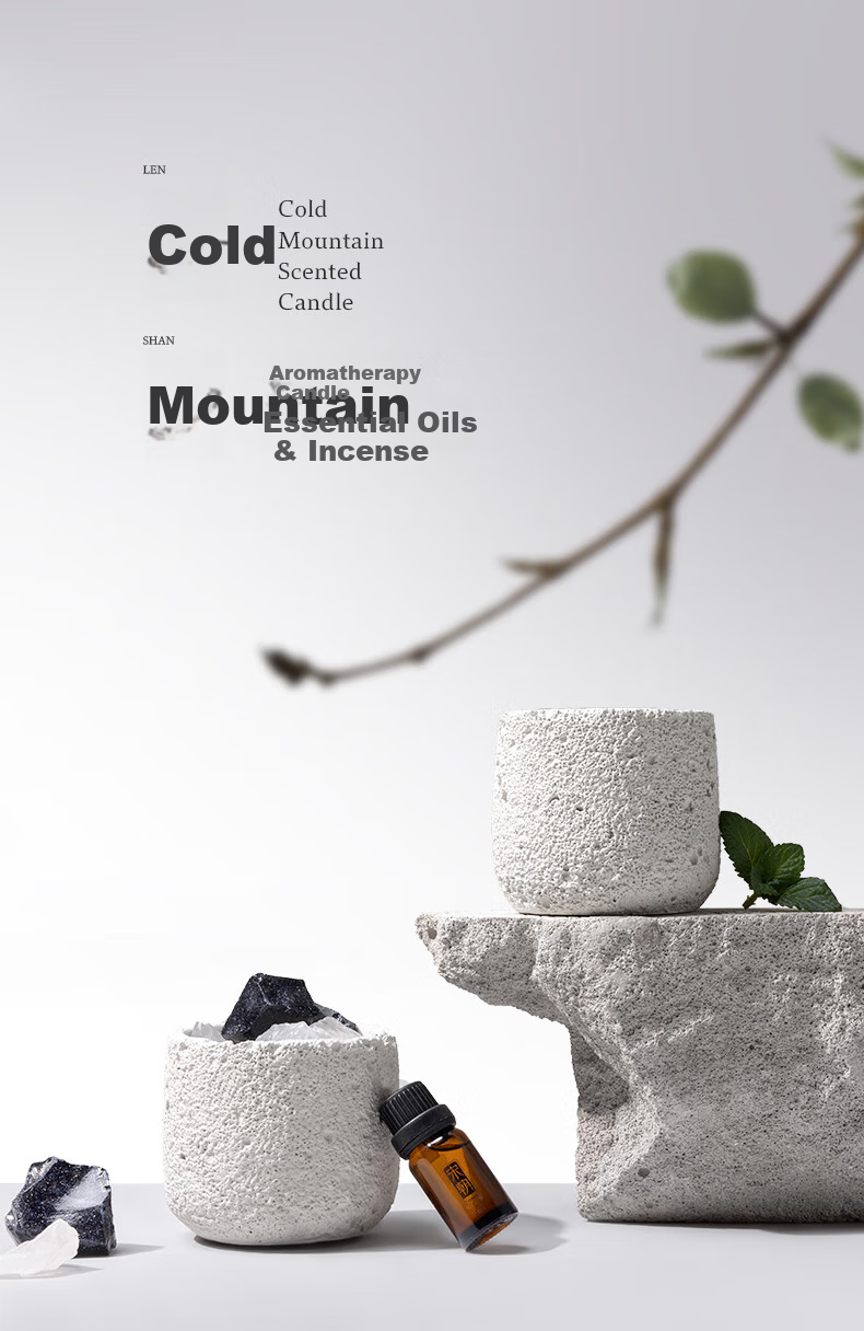 Ароматическая свеча Songchao Cold Mountain Spring Rain, ароматизатор для спальни, нишевый высококлассный орнамент, подарок на день рождения и Новый год для женщин