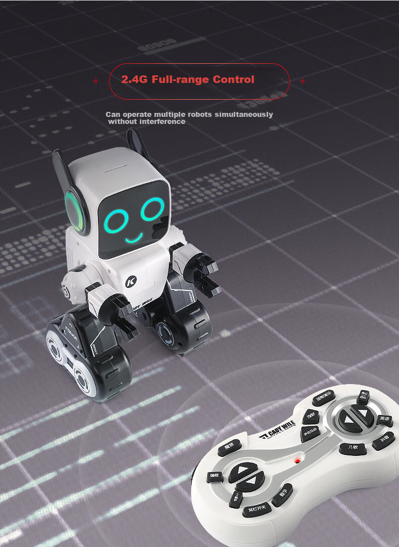 JINGDA TOYS Робот на радиоуправлении, программируемый, для детей от 3 лет, подарок на Новый год