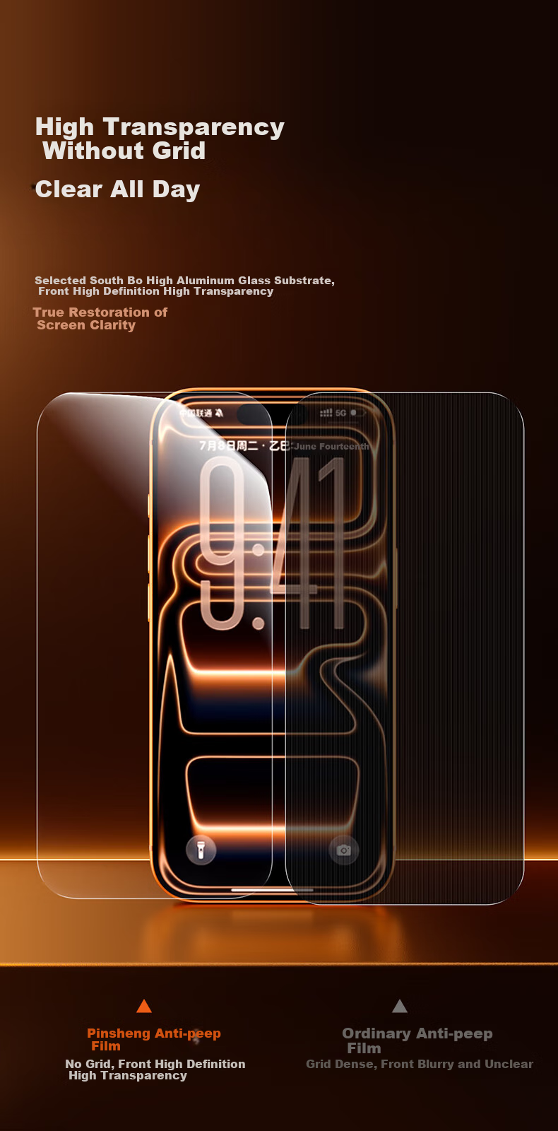 Защитное стекло для iPhone 17 Pro Max