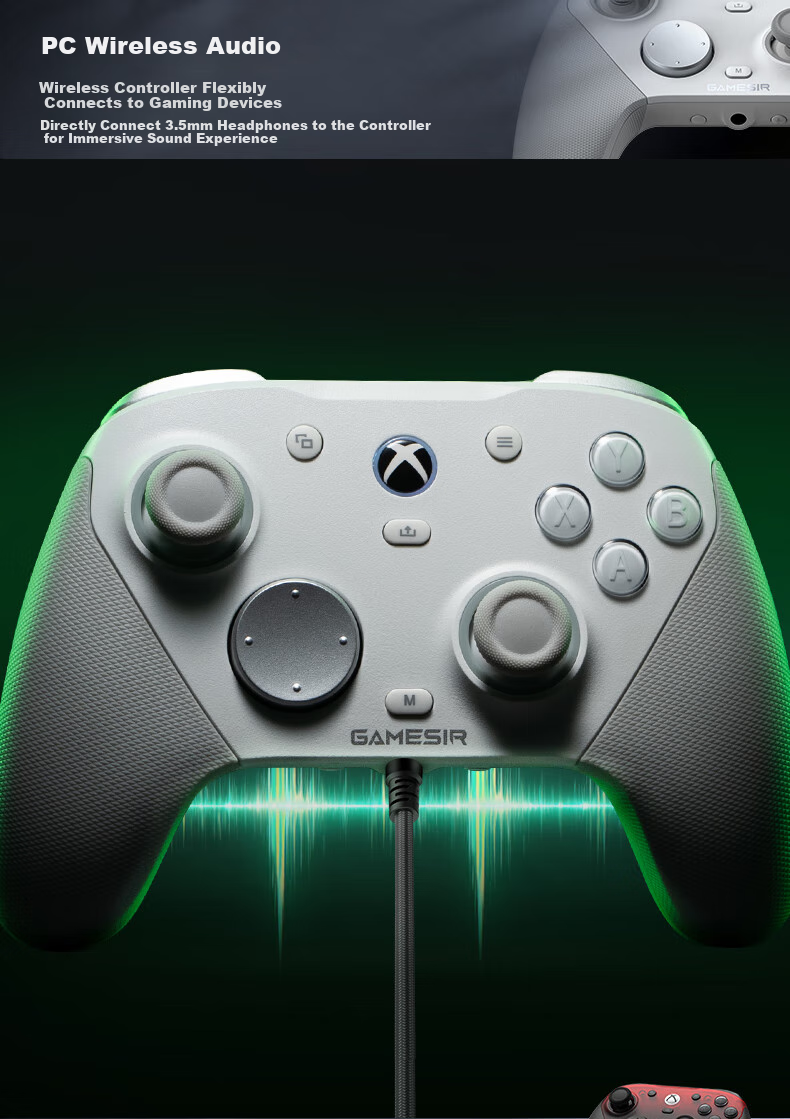 Игровой контроллер Gamesir G7 Pro для Xbox, ПК, Android, беспроводной/проводной, с TMR джойстиками и микропереключателями