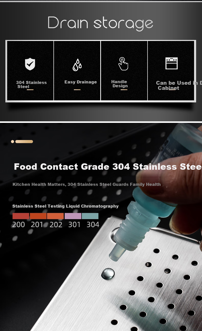 Держатель для палочек Onlycook из нержавеющей стали SUS304, для сушильного шкафа, с дренажем, 304 Сталь, Маленький размер