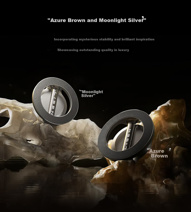 Магнитный держатель для телефона LISEN Moon Ring, 2025, для автомобиля, на приборную панель, навигационный, противоскользящий